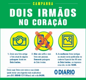 Campanha Dois Irmãos no coracao fotos para o especial de 66 anos