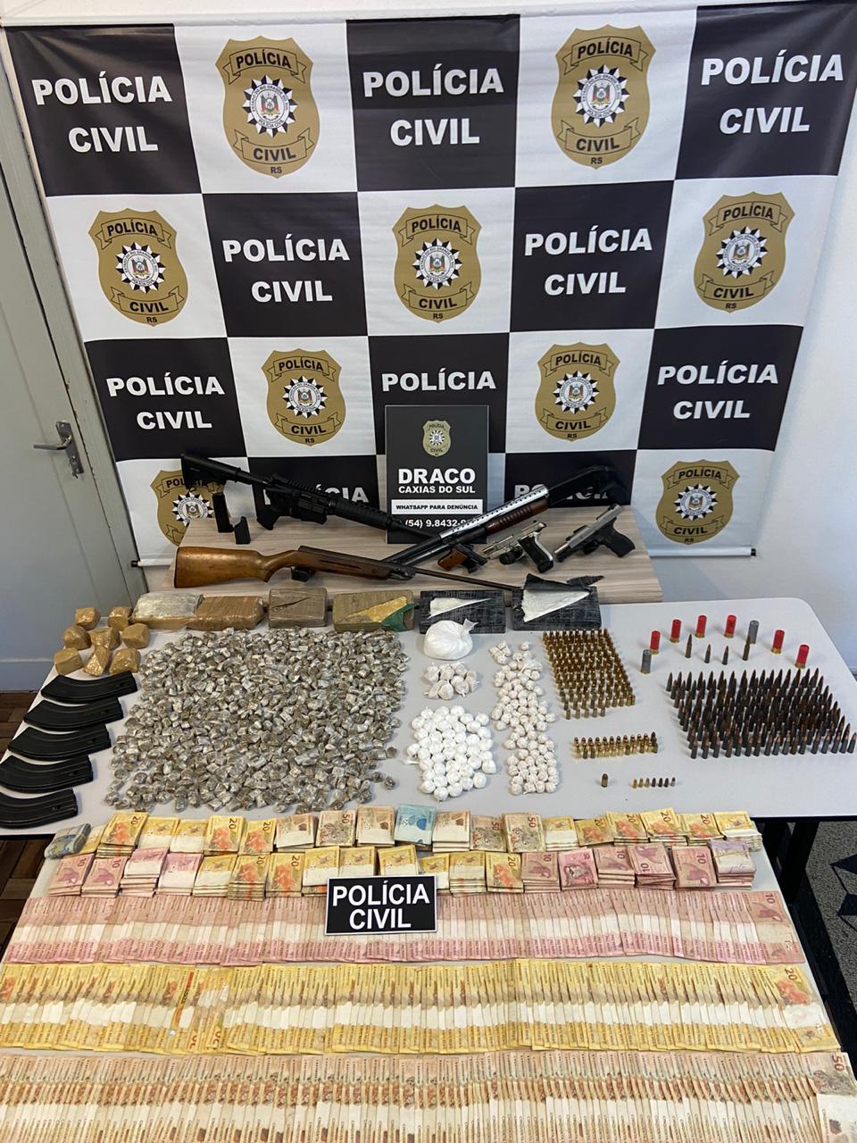 Polícia gaúcha pega arsenal em sítio