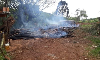 incêndio em galpão, Incêndio em Morro Reuter mobilizou