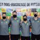 Dirigentes que comandam a Lifusa durante reunião-jantar na Arena Sabiá (Santa) do comeco sexta Liga Futsal MT (créditos: RS ESPORTES)