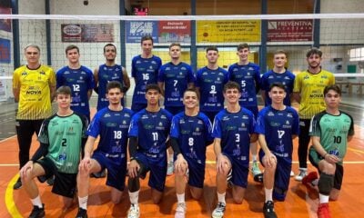 Equipe infanto juvenil masculina do Vôlei Nova Petrópolis (CRÉD. PROJETO VÔLEI NOVA PETRÓPOLIS)