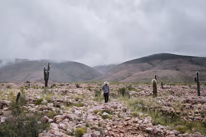 Coctaca alberga uno de los mayores sistemas agrícolas prehispánicos de la región andina, colgados en las laderas de la sierra de Aparzo
